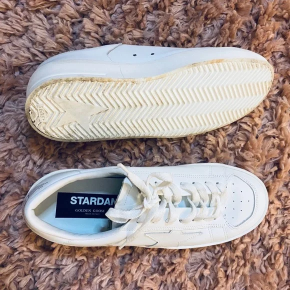 Golden Goose Men's White Low Top Sneakers Size 7 US